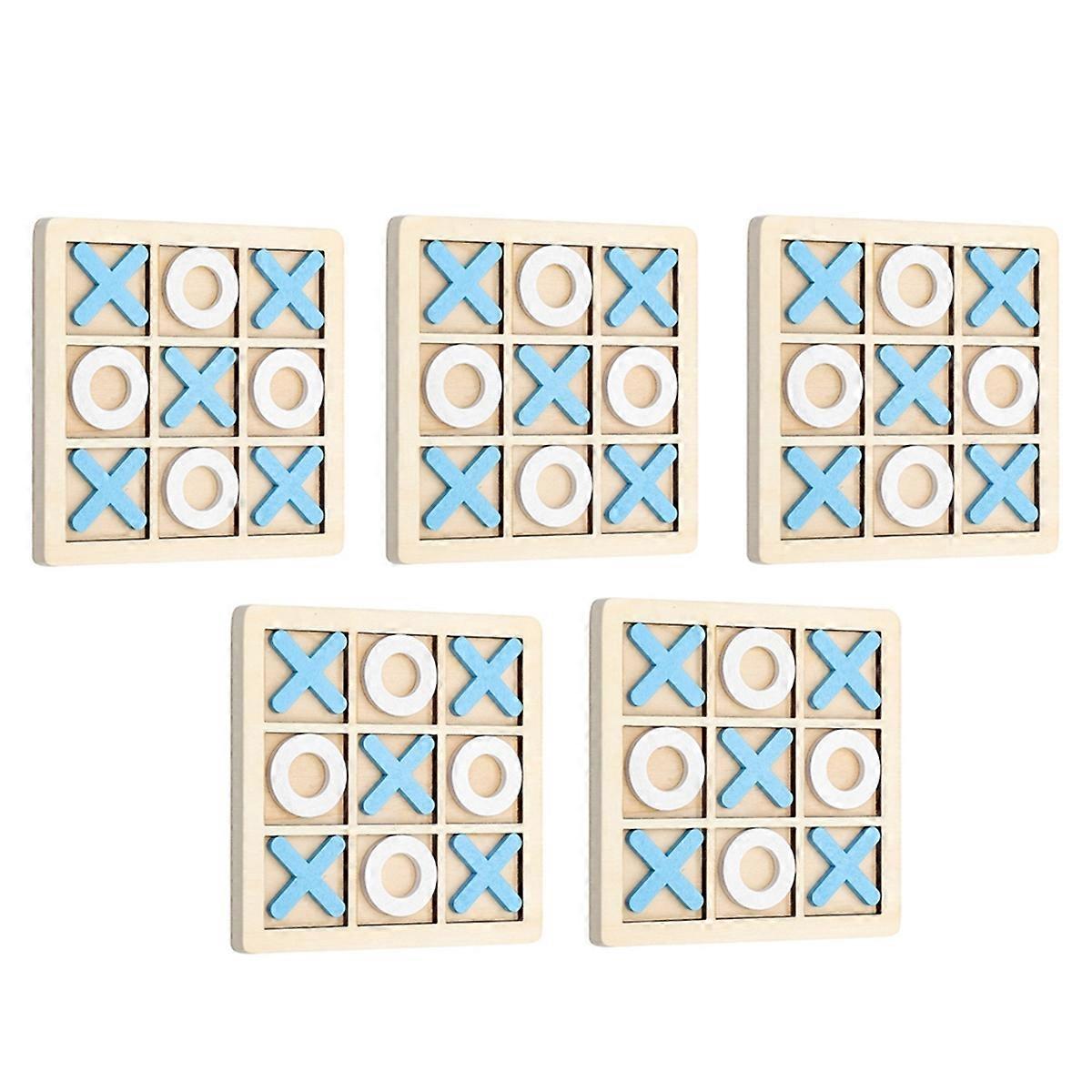 5PCS Xo Toe Children Board Game Parent-Child Interactive Logic Thinking Fun Game Children Puzzle To