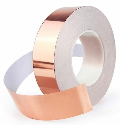 Copper Foil Tape 20m x 50mm Self-Adhesive Shielding Tape for Snail Protection, Copper Shielding Tape for Electronics