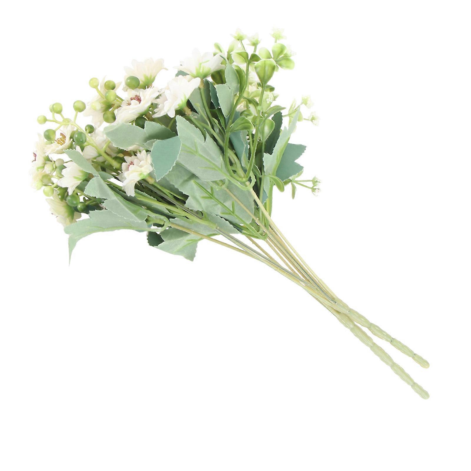 White Artificial Daisies Simulated Flower Daisy Event Planners Decorations 32x10cm 2Pcs