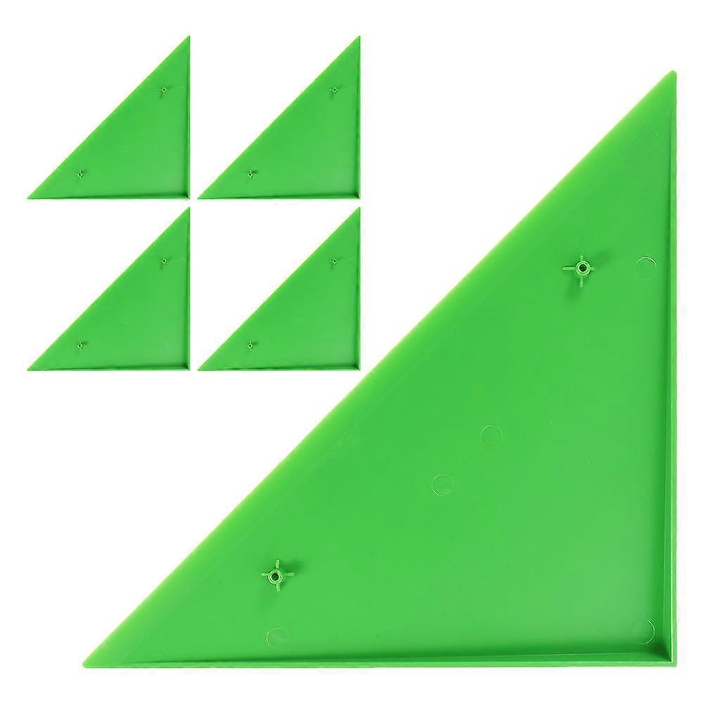 Foosball Table Parts Corner Protectors Versatile Use Green Plastic Safety Corners For Foosball Enthusiasts 5Pcs