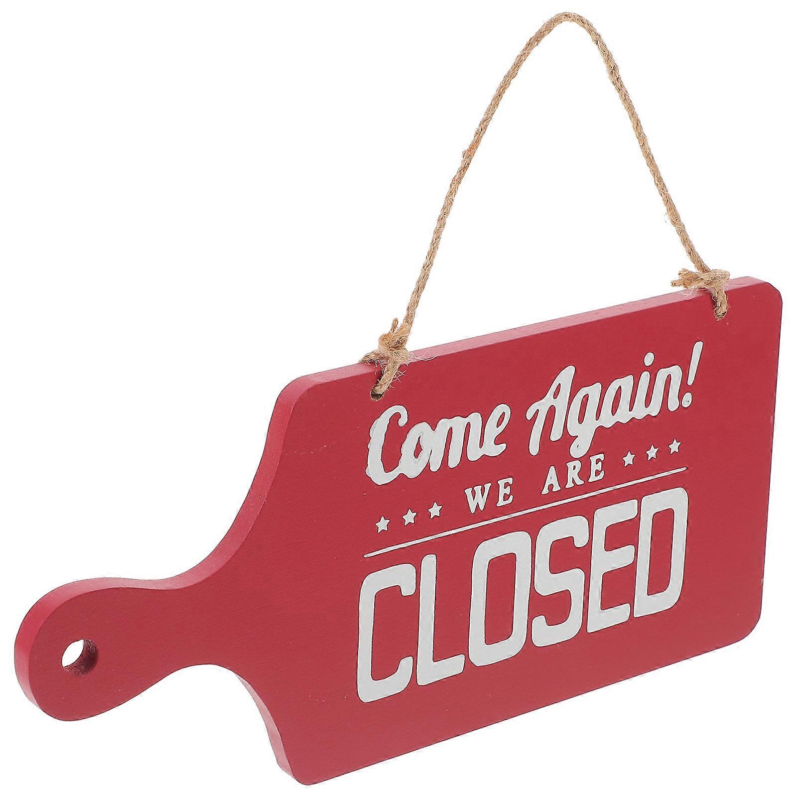 Double-Sided Closed Open Sign for Shop Decor Open Closed Sign 25.00X12.00X0.80CM 1Pack