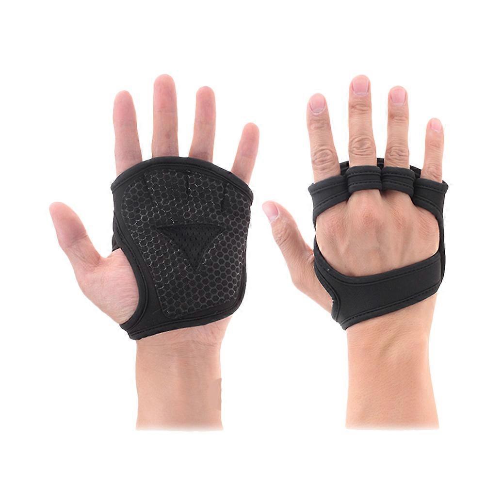 Exercise Gloves For Men Ventilated Weight Lifting Gloves Non-Slip Palm For Cross Training 1 Pair