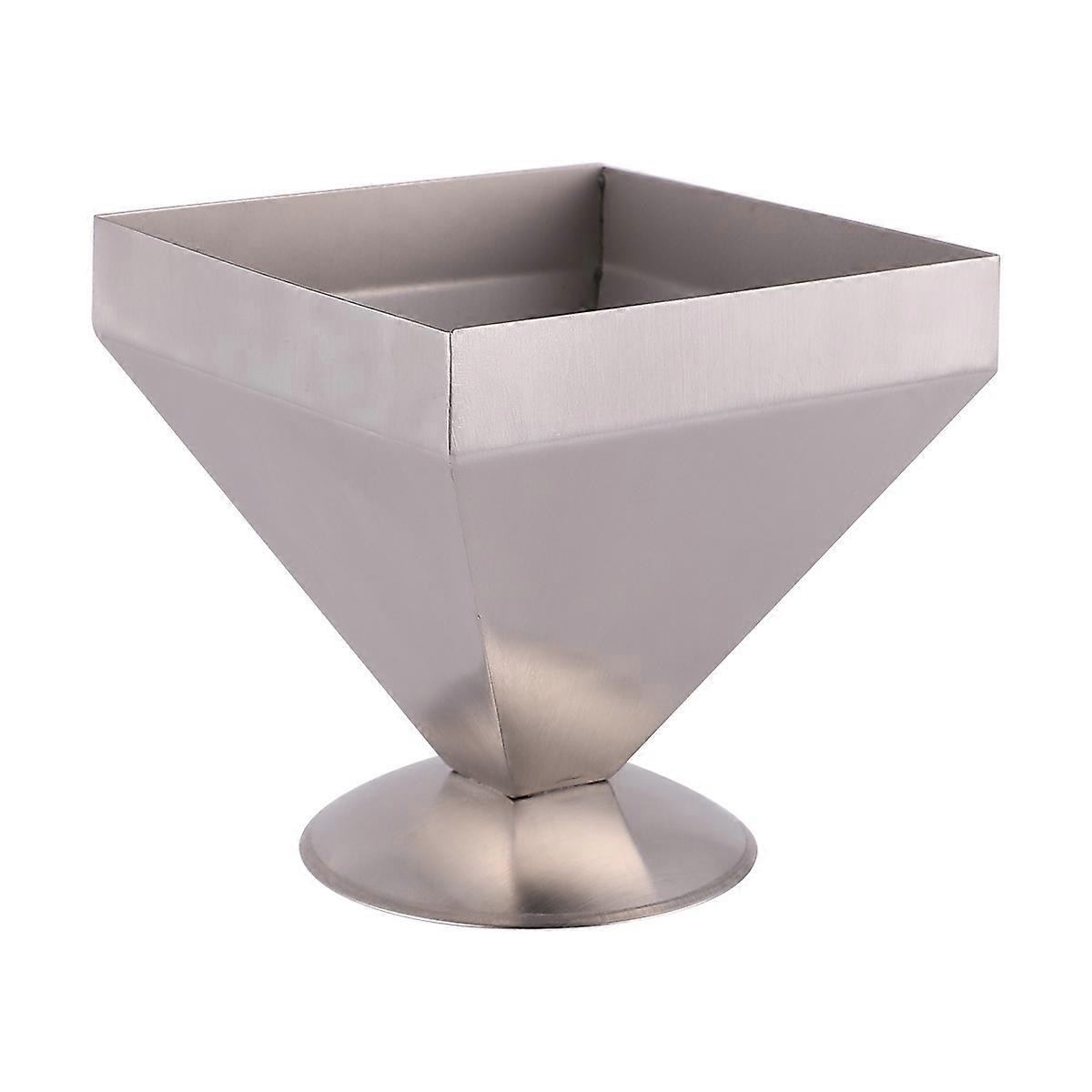 Stainless Steel Mold for Kitchen Pyramidal Shape for Restaurant Use 11x11x11cm 1Set