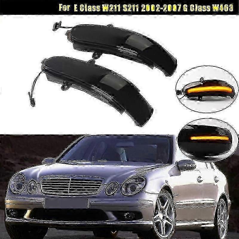 Coche Led Dynamic Turn Signal Light Luz del espejo retrovisor lateral para E Class W211 S211 2002-2007 G Clas