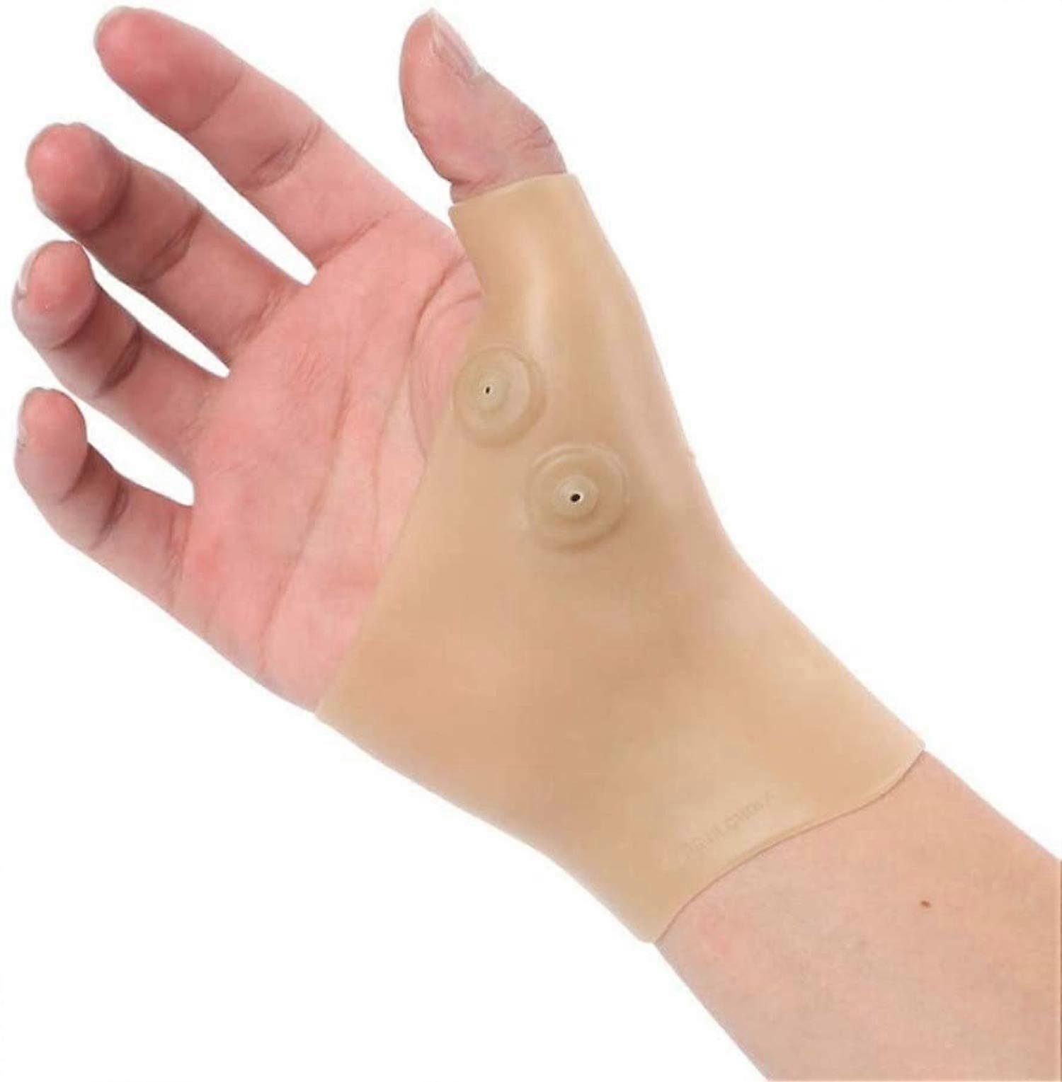 凝胶腕带磁疗肌腱炎硅胶拇指手套关节炎矫正器止痛 1 件装