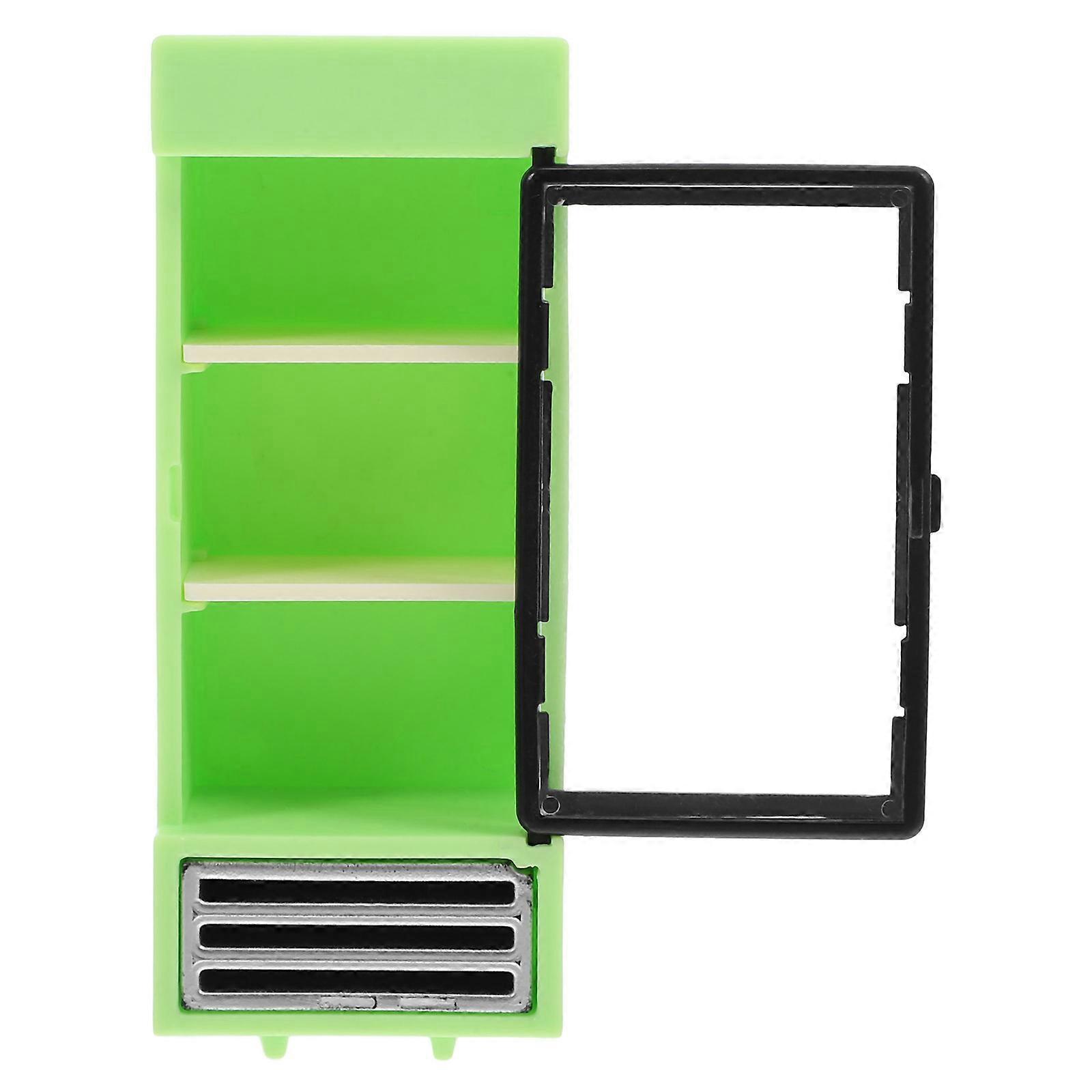 Miniature Dollhouse Single Door Refrigerator Model Lightweight Fridge for DIY Mini Scenes Micro Landscape Accessories Decoration