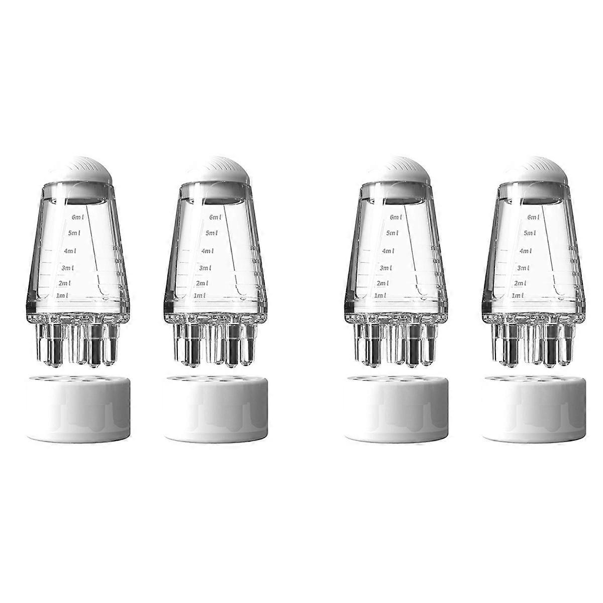 2Pcs Scalp Applicator Liquid Comb Portable Scalp Massage Comb,White