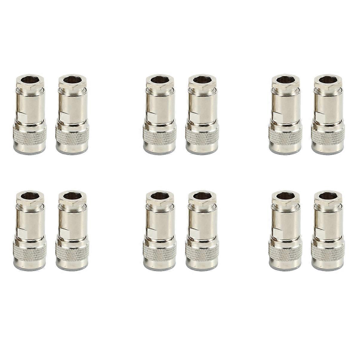 12 Pcs N Type Male Clamp RG8 LMR400 RG165 RG213 7D- Coaxial Connector