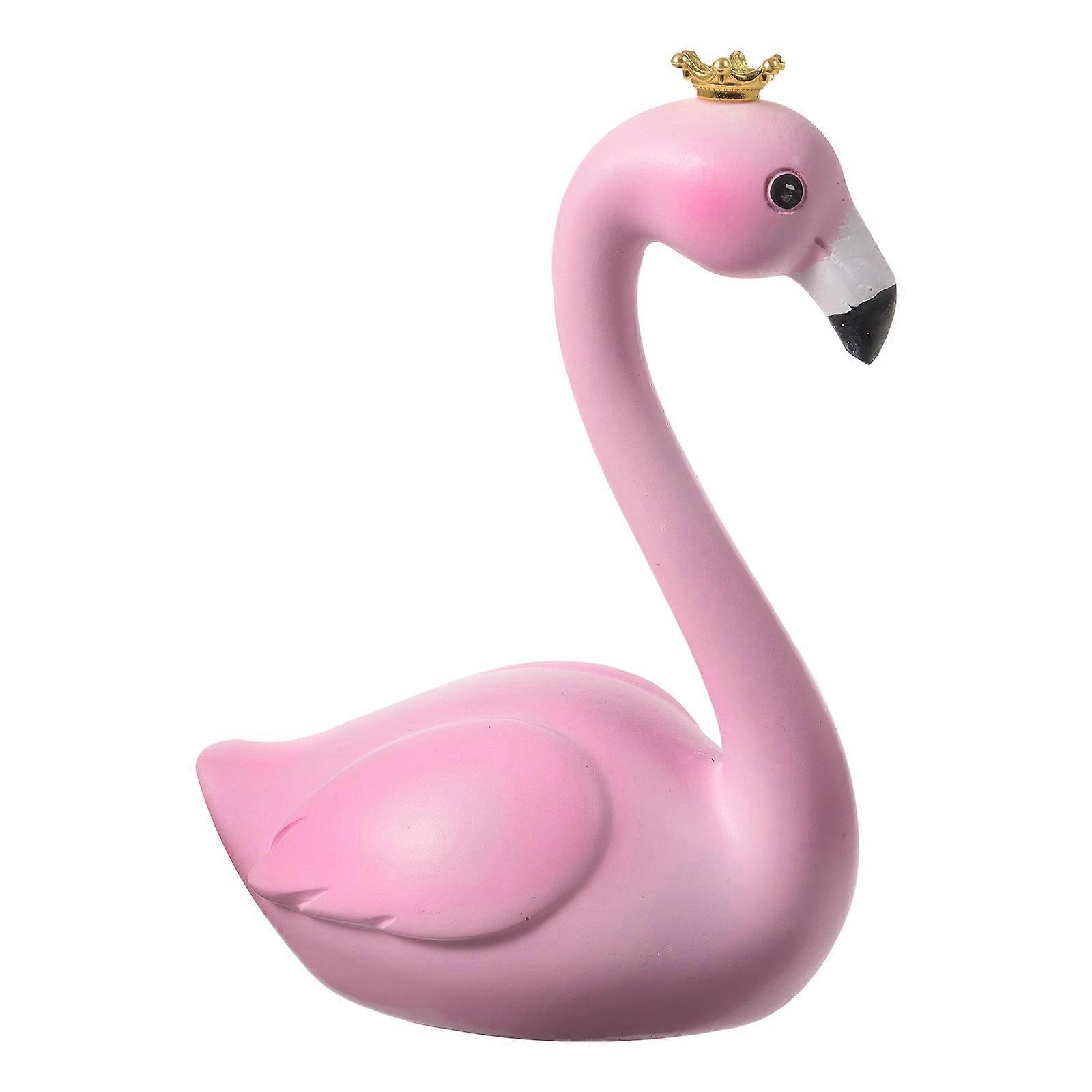 Miniature Flamingos Flamingo Cake Adornment Chic Design Birthday Party Prop Pink 4.7X3.7X2.4in Resin 1Set