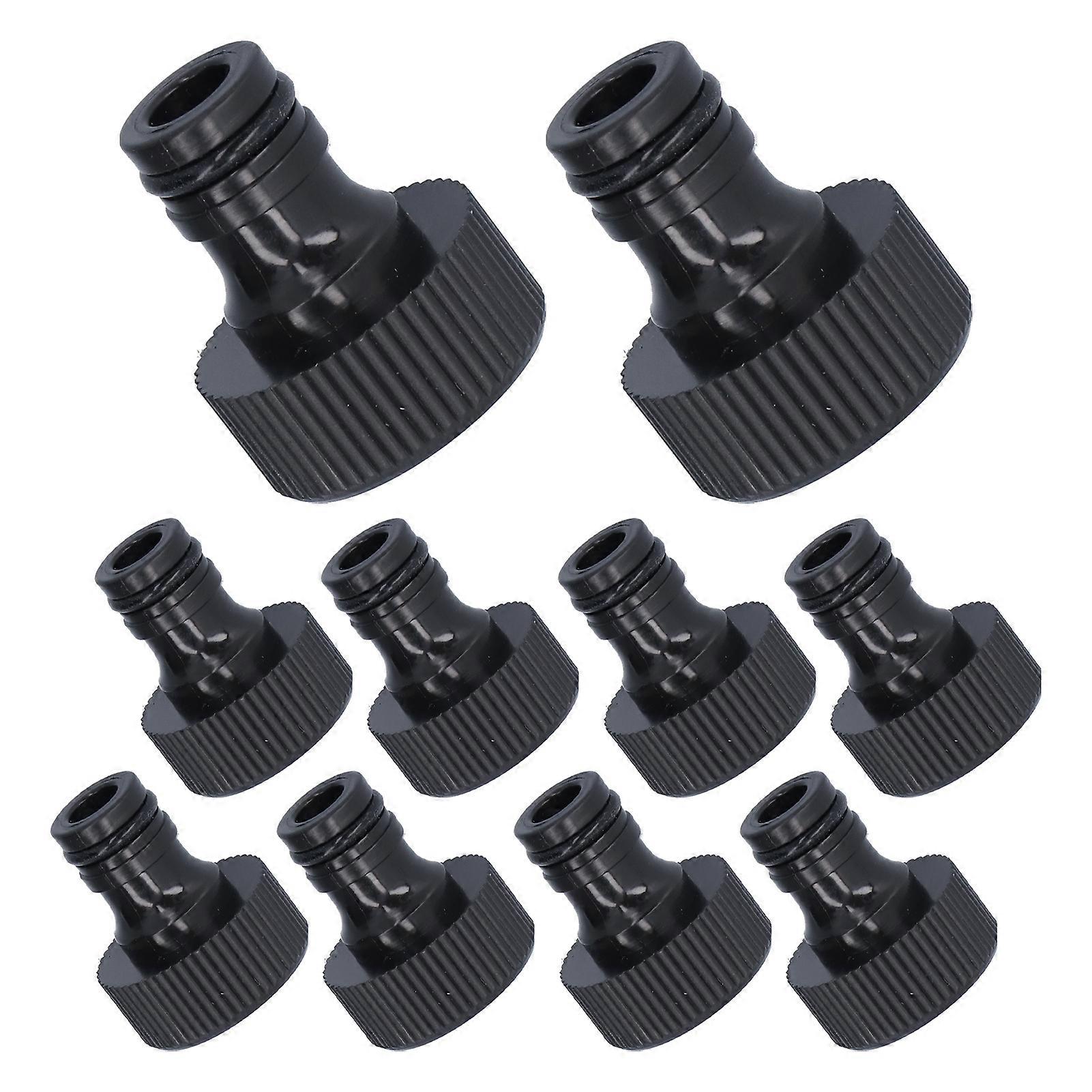 10Pcs 15mm Thread Adapter Plastic Sealable Durable Hose Connector for Courtyard GardenG3/4 Female Thread