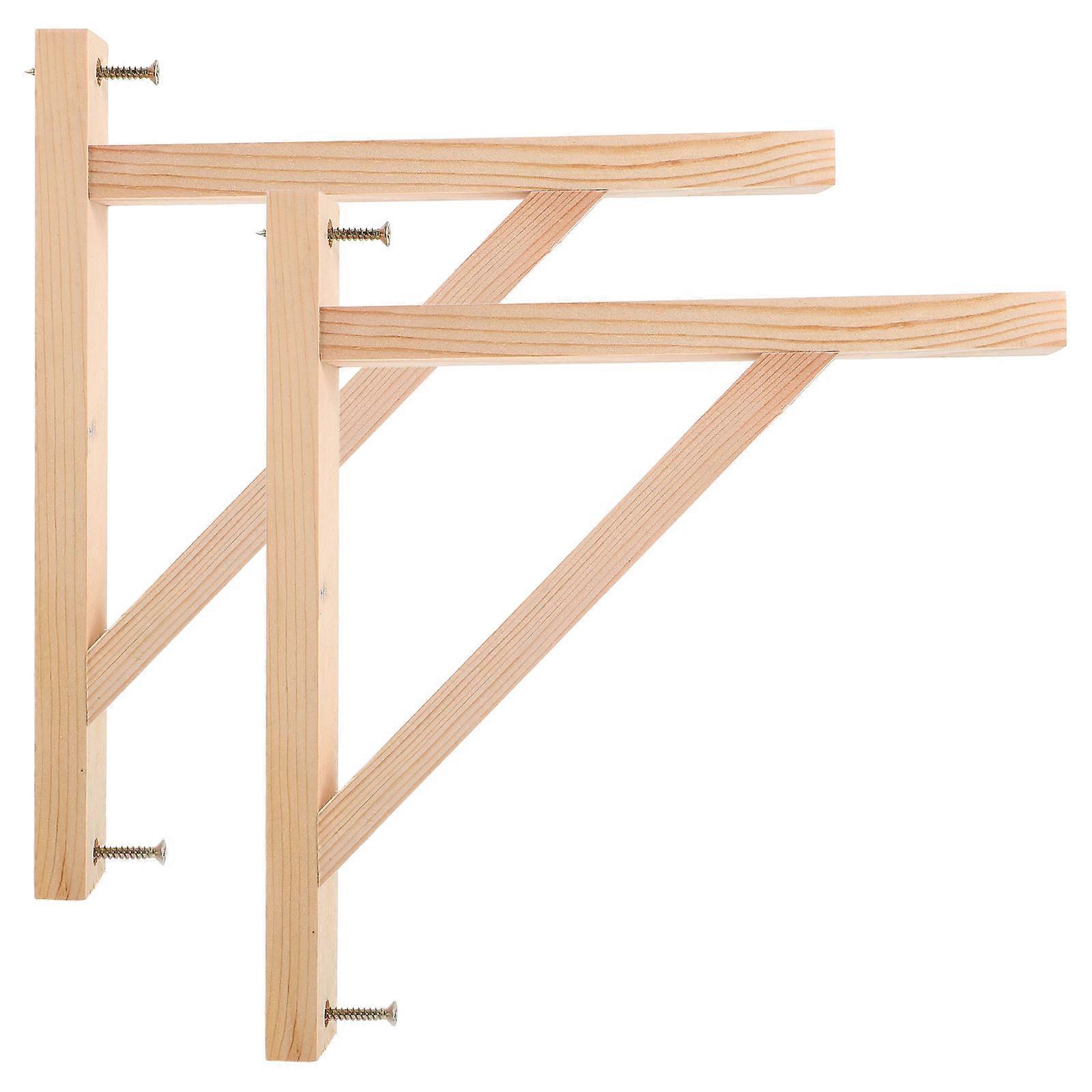 Triangle Shelf Support Wall Shelf Support Rack 25.00X22.50X3.00CM 2Pcs