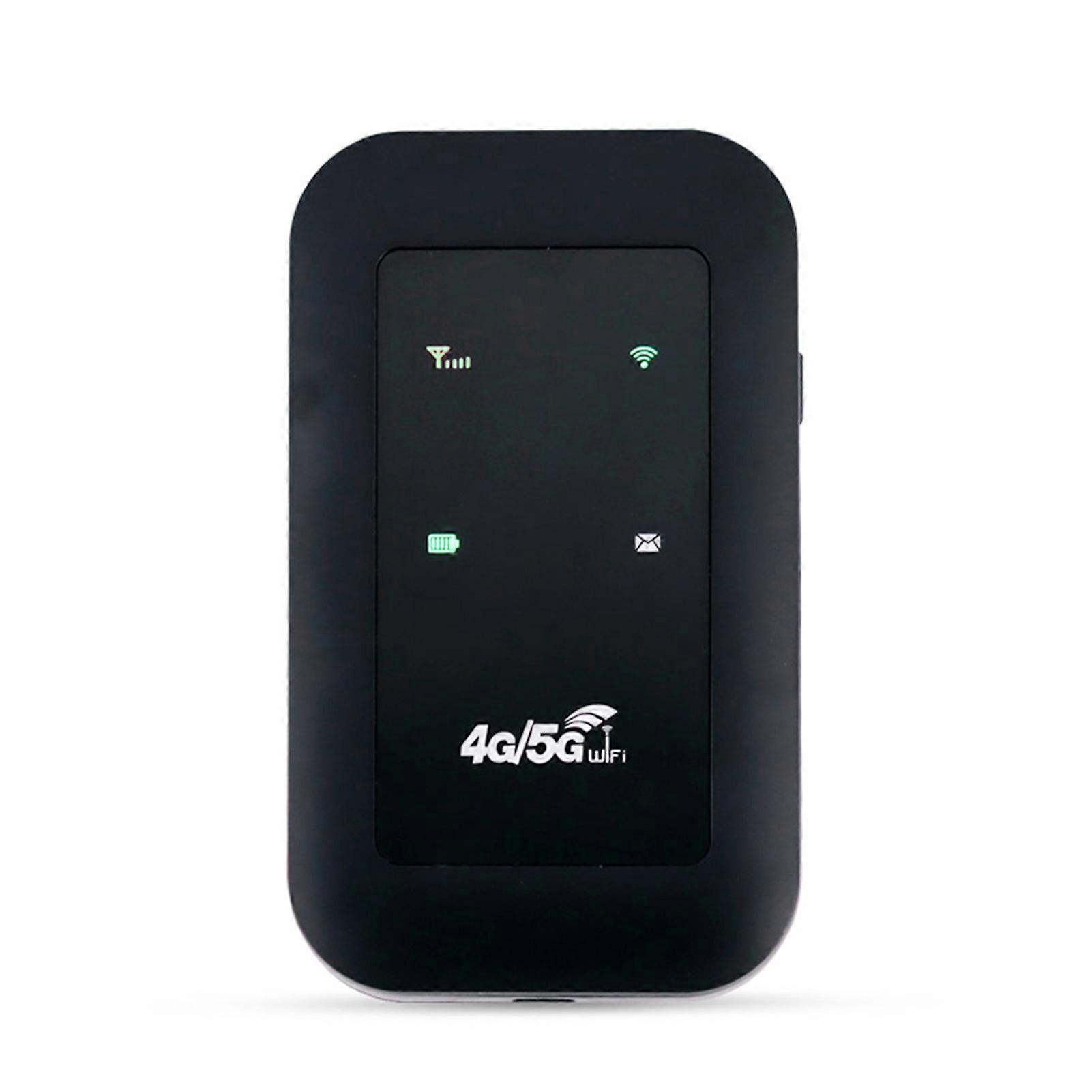 High-Speed Portable WiFi Hotspot with LED Display, Connect 10 Devices, Global Coverage
