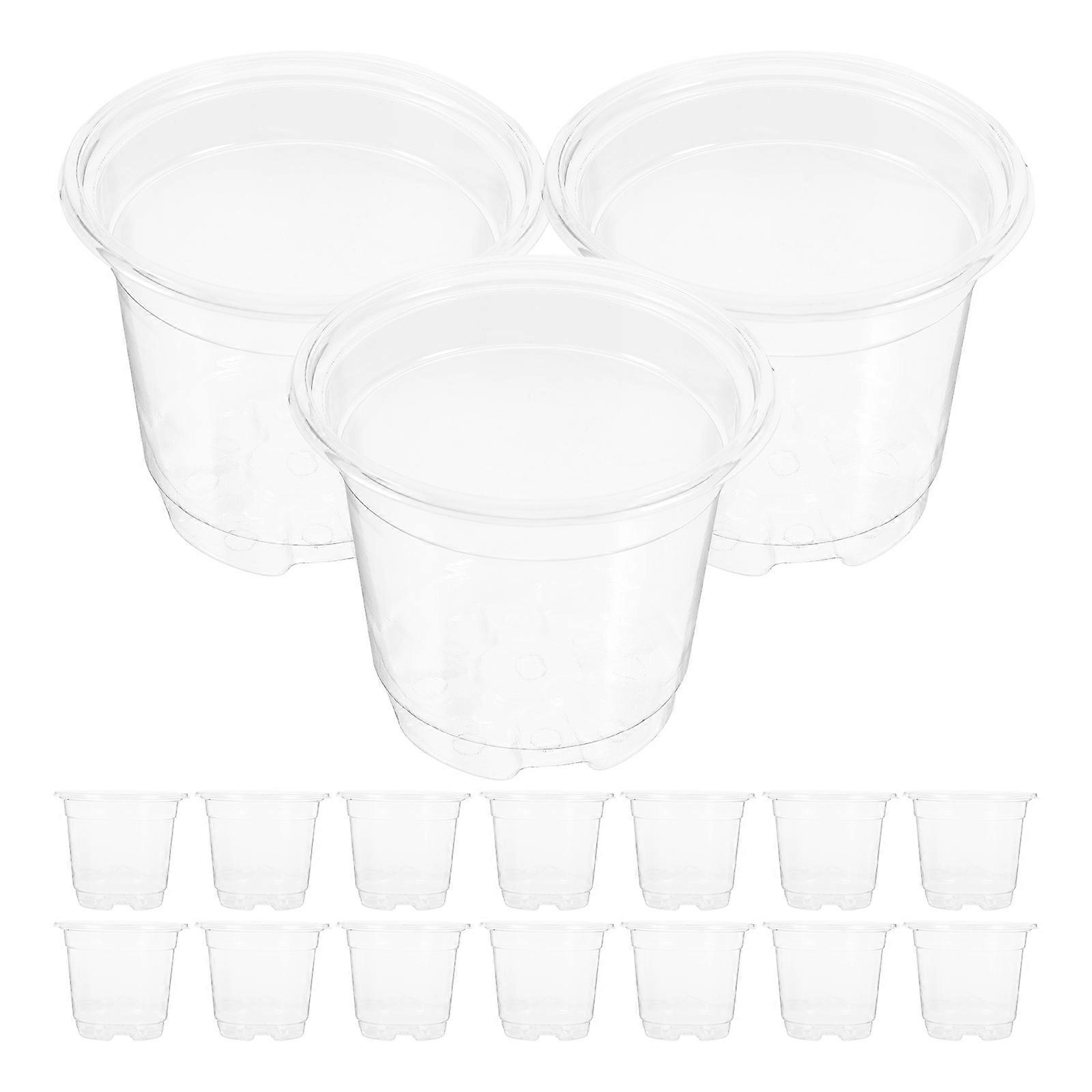 Here's a well structured product description and potential key features for the **"20pcs Transparent Plant Nursery Pots Thickened Plastic Flower