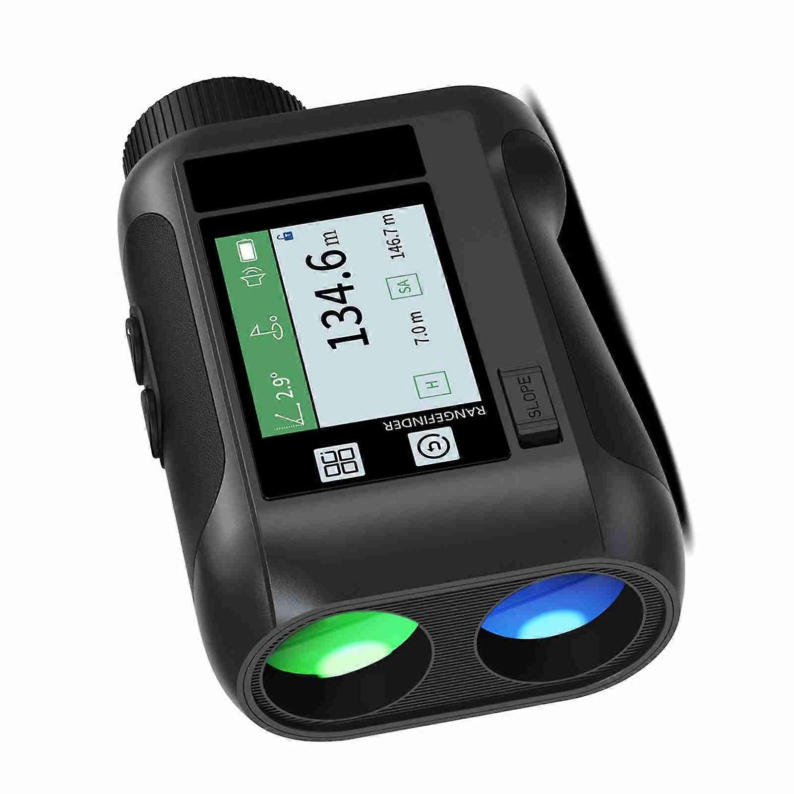 600M / 800M / 1200M / 1500M Golf Rangefinder Distance Meter with LCD Touch Screen 6.5X Magnification USB Rechargeable Range Finder with Speaker Slope