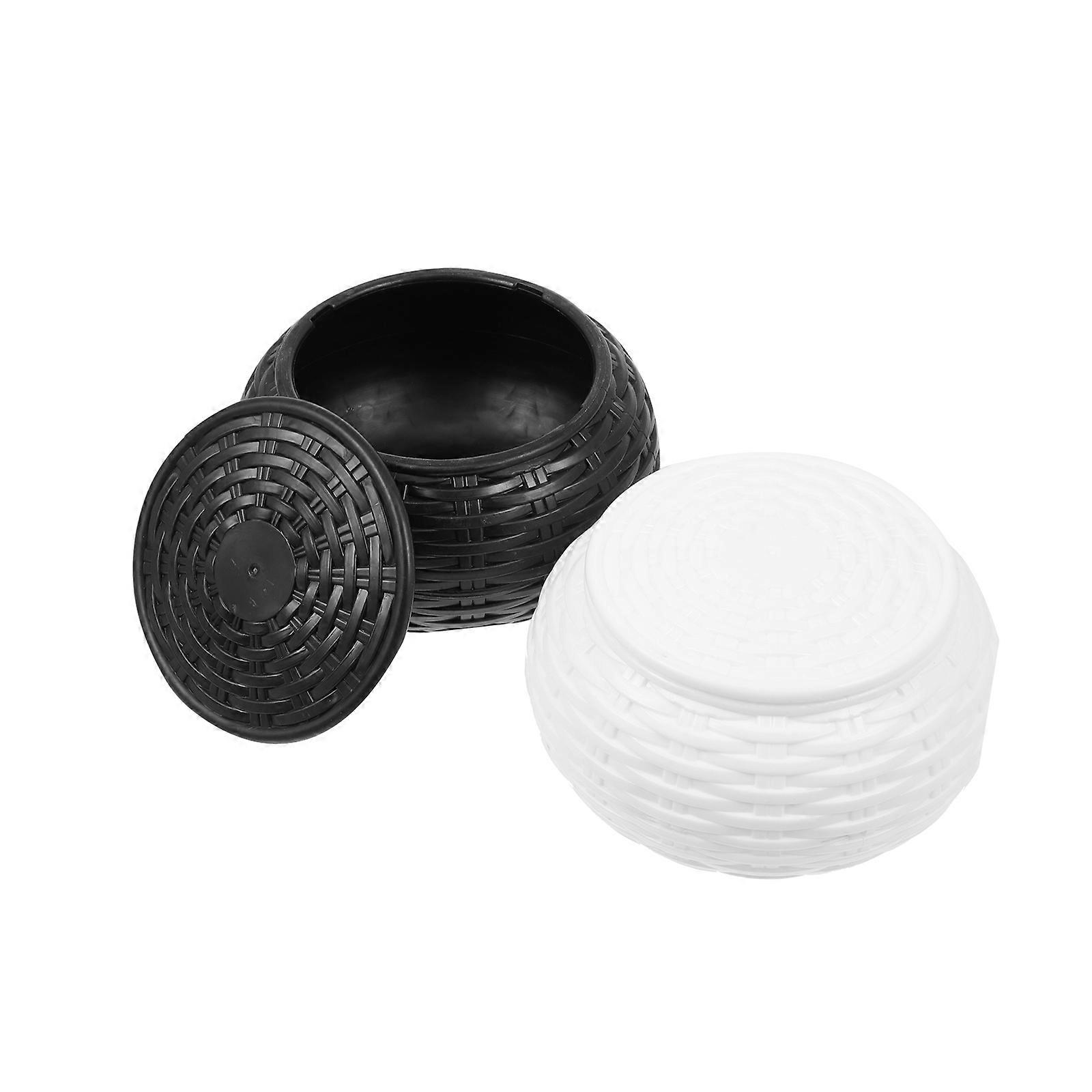 Chess Piece Storage Box Go Chess Pieces Professional Games Rectangular Simple Design 1 Pair