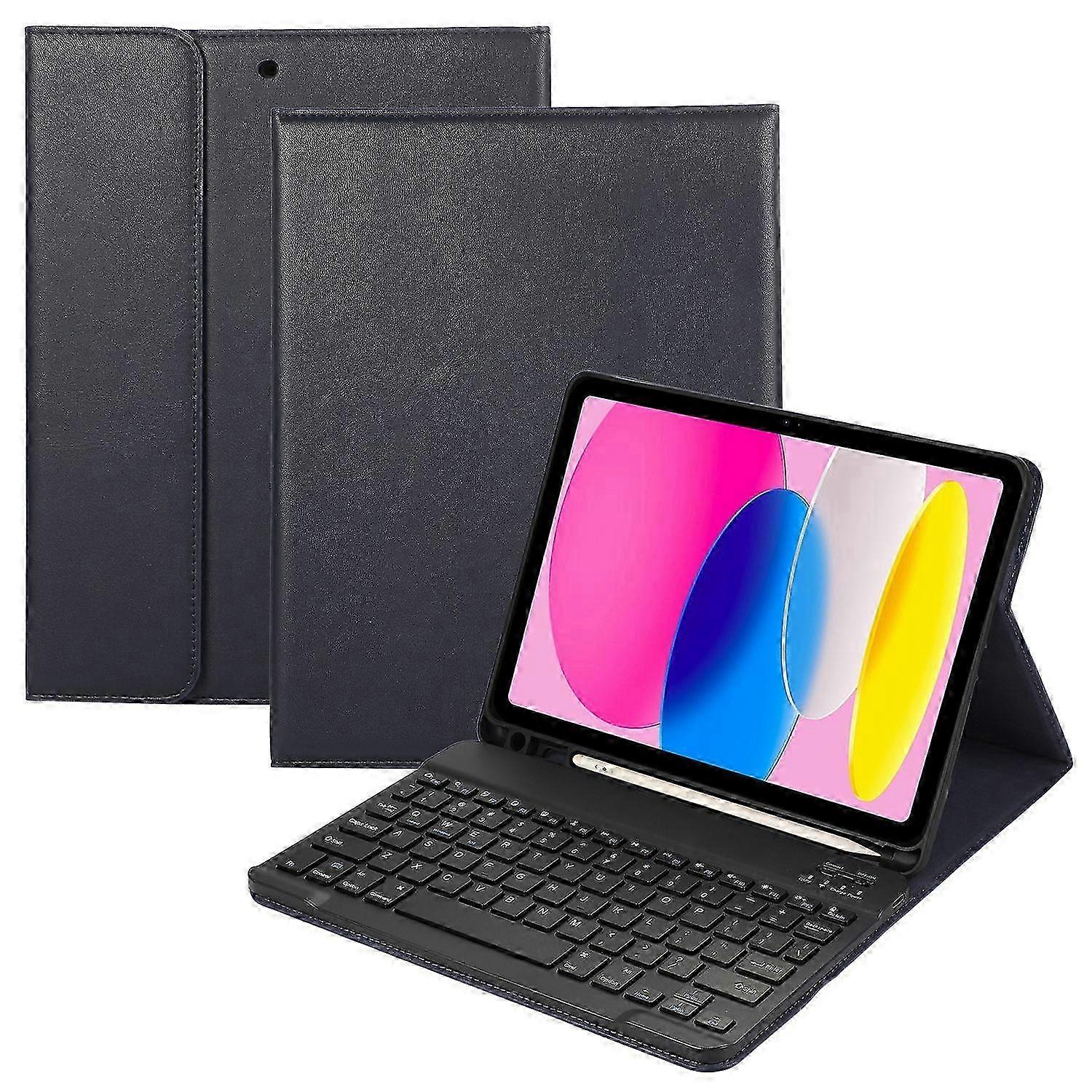 Type B Detachable Bluetooth Keyboard Leather Tablet Stand Case Cover for Compatible Tablets