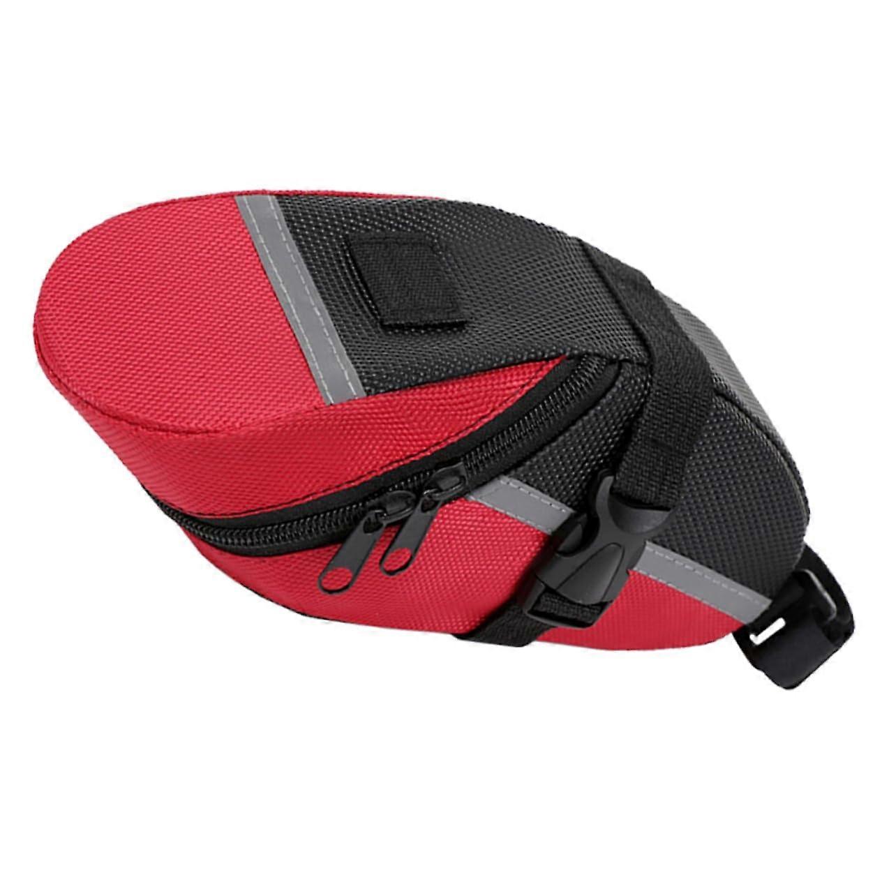 Bicycle Saddle Bag 3D Shell Under Seat Bag For Mountain Road Bikes Red