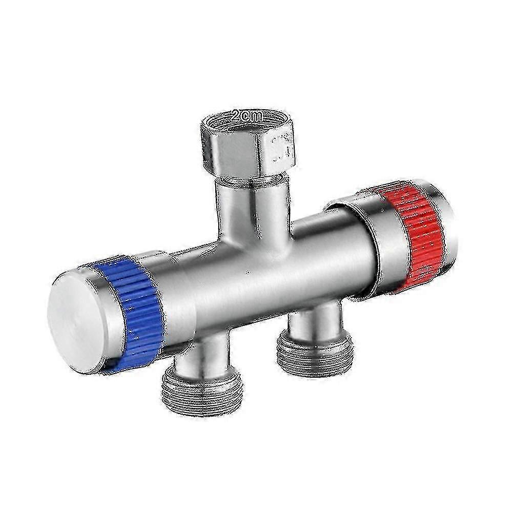 Acier inoxydable 1 en 2 Out 2 Way Robinet Robinet Bibb pour machine à laver Compatible avec certaines marques