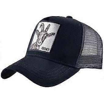 Unisex Animal Mesh Trucker Hat Geborduurde Patch Baseball Caps
