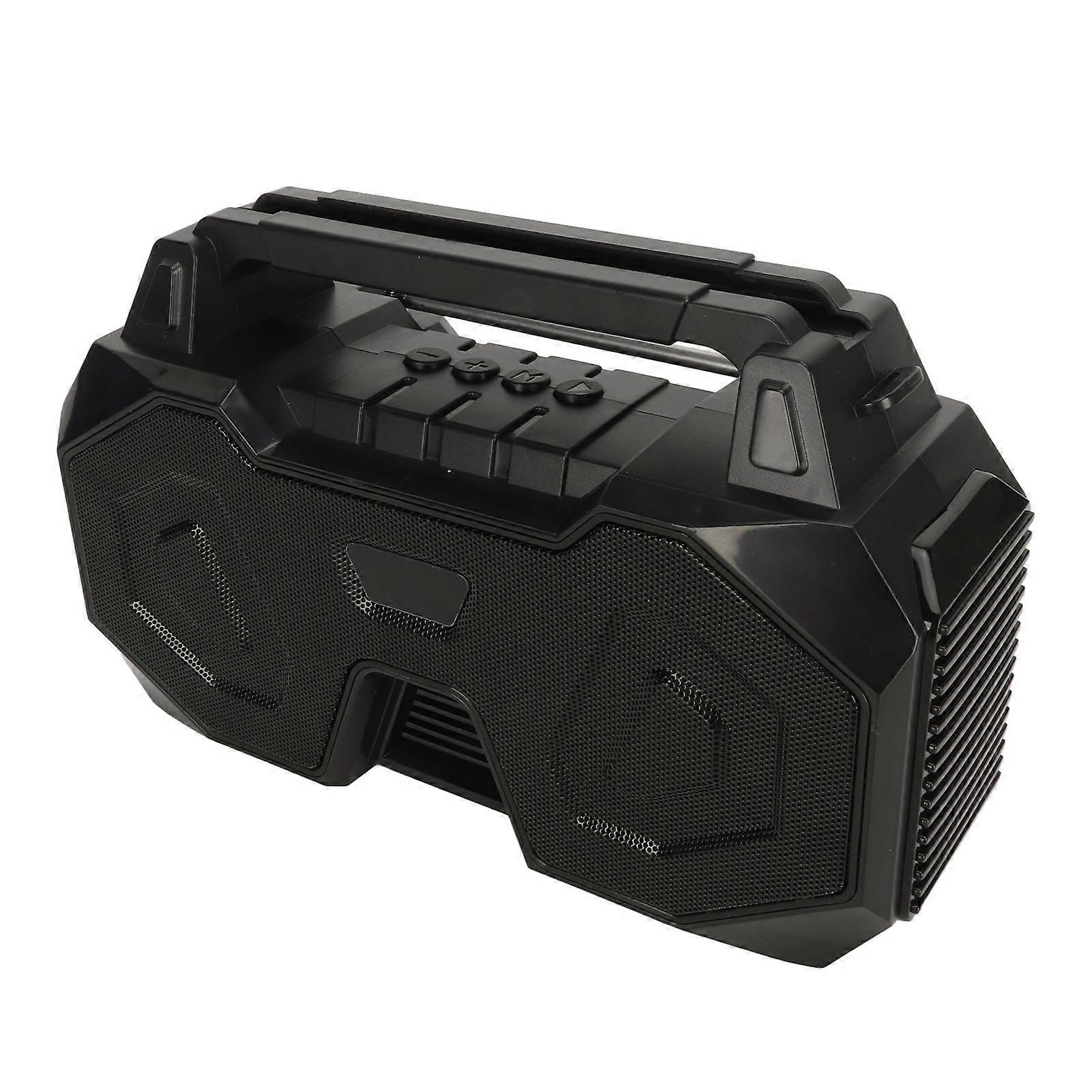 Solar Bluetooth Speaker Portable Speaker FM Radio with Phone Holder Micro Storage Card Reader for Outdoor Traveling 