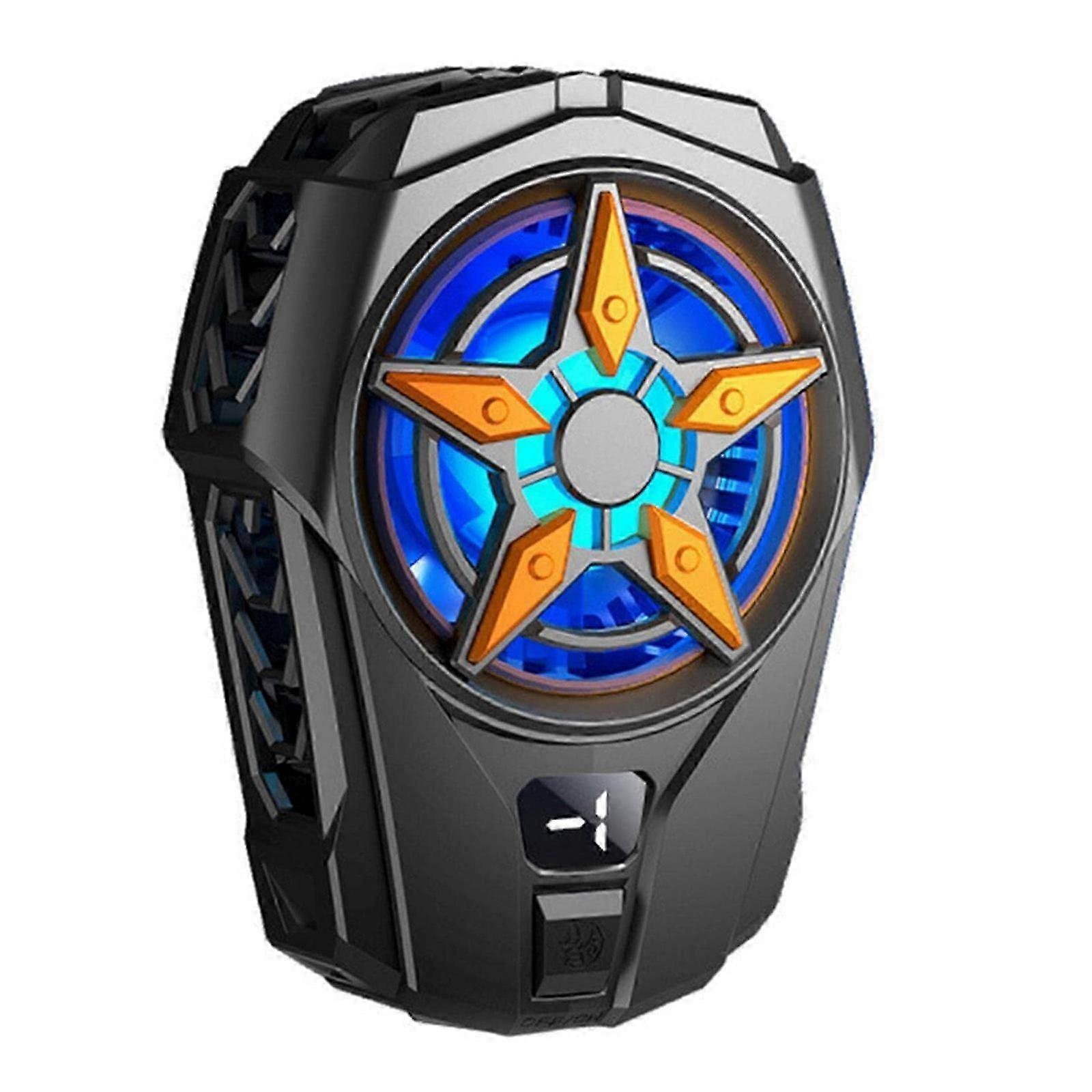 Semiconductor Phone Cooler, Phone Cooling Fan for Gaming Fit All Types Smartphones, Mobile Phone Radiator Heatsink with LED Temperature Display
