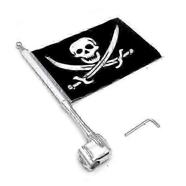 2025 Latest Model Motorcycle Flag Pole Rear Tail Side Luggage Rack Vertical Fits