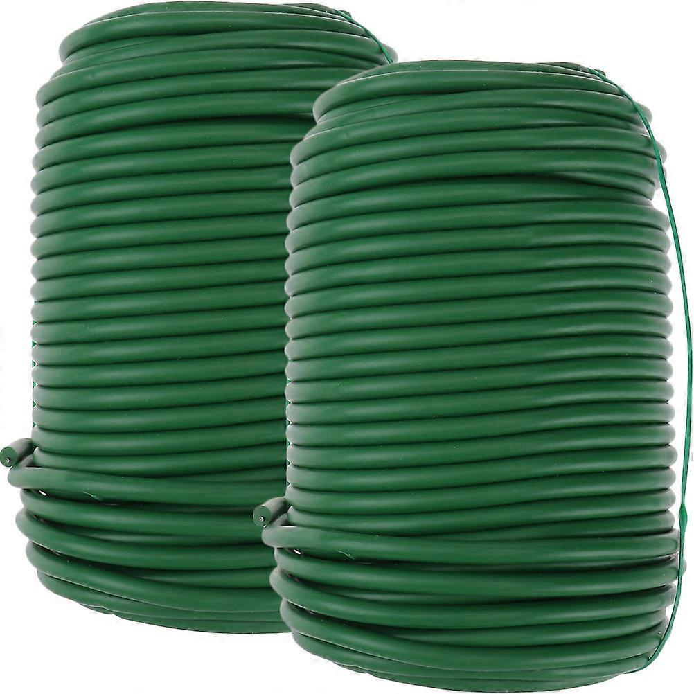 Reusable Fastening Cable Ties Multi Purpose Ties For Gardening Tools Plant Support Secure Vines Iron 2 Rolls