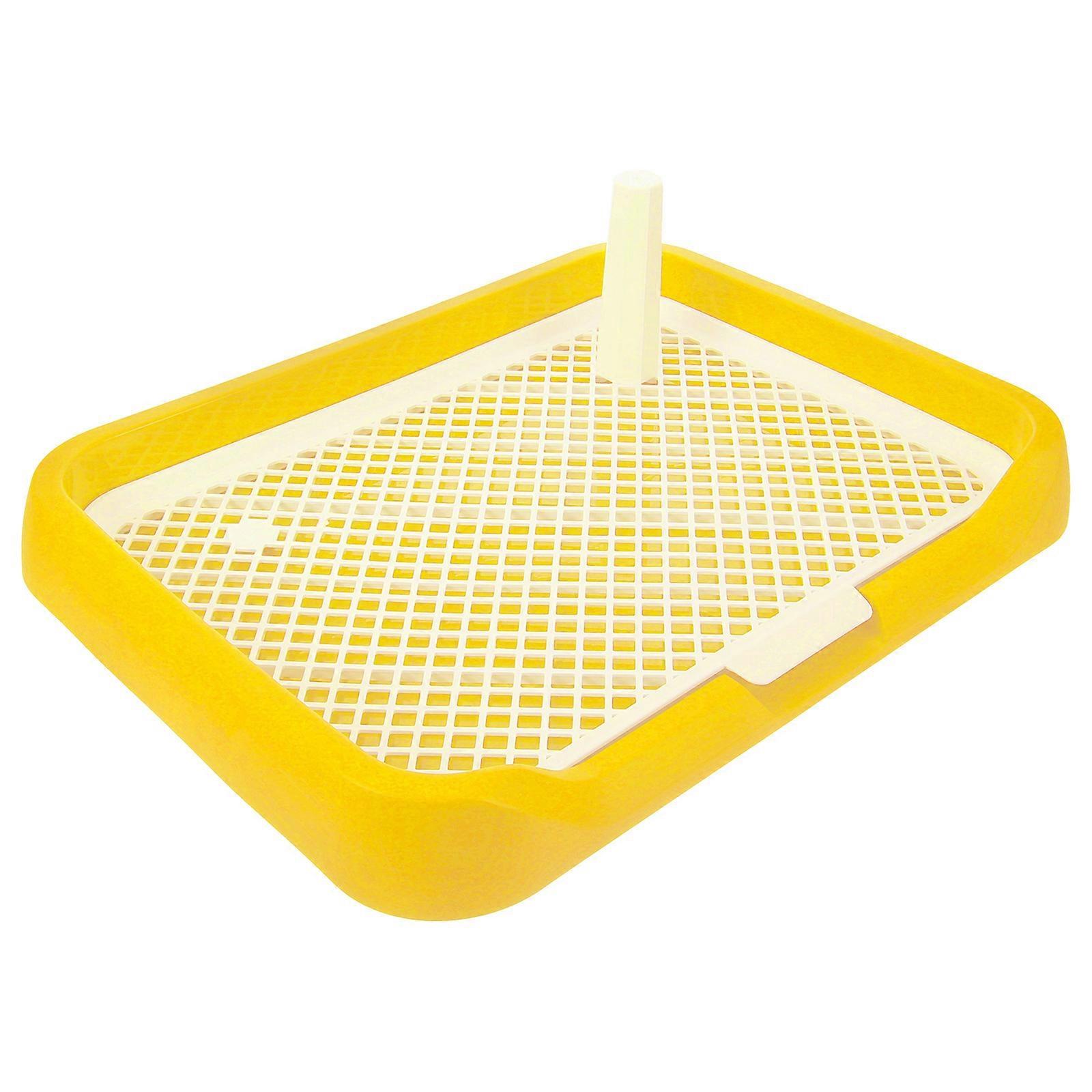Plastic Dog Toilet Tray with Splashproof Design, Easy Clean Indoor Potty Training Pad for Small to Large Dogs, Multi Functional Urinal and Sand Basin