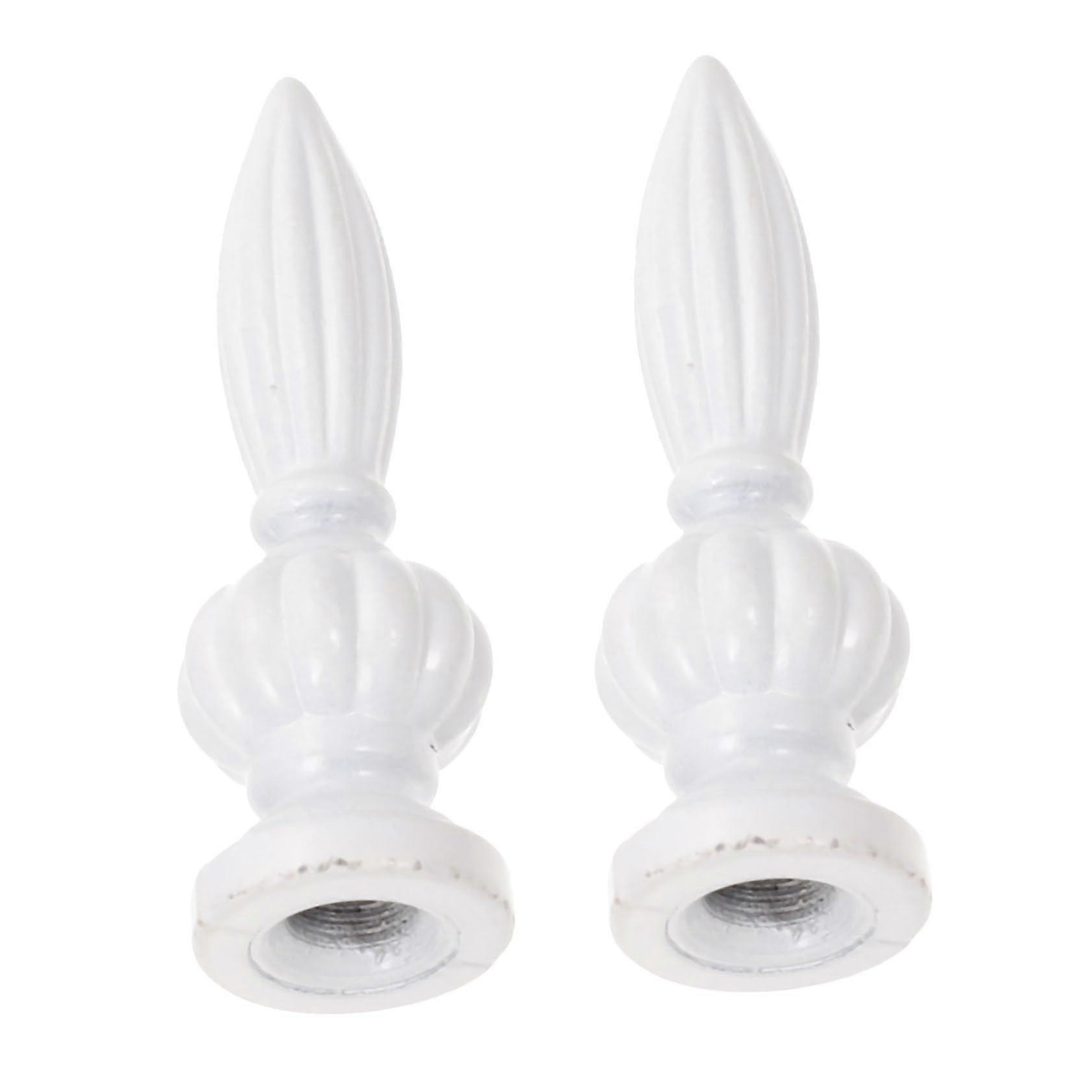 Lamp Finials 2-Piece for Floor Lamps, Decorative Light Caps, Zinc Alloy, Internal Thread, DIY Projects