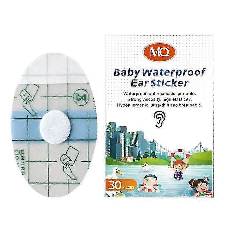 30 st vattentäta öronskydd för engångsbruk, öronskydd för baby för simning, mjuka bomullsöronskydd, dusch, surfing, snorkling och andra vattensporter