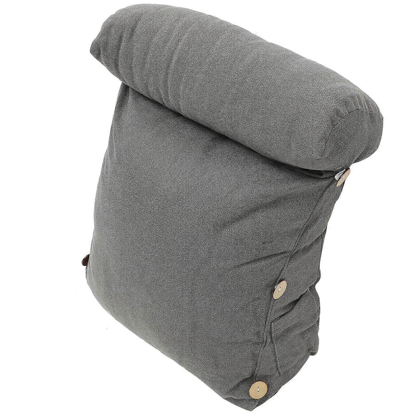 Sofa Triangular Pillow Adjustable Neck for Reading and Sleeping Plush Material 45x45x20cm 1Set