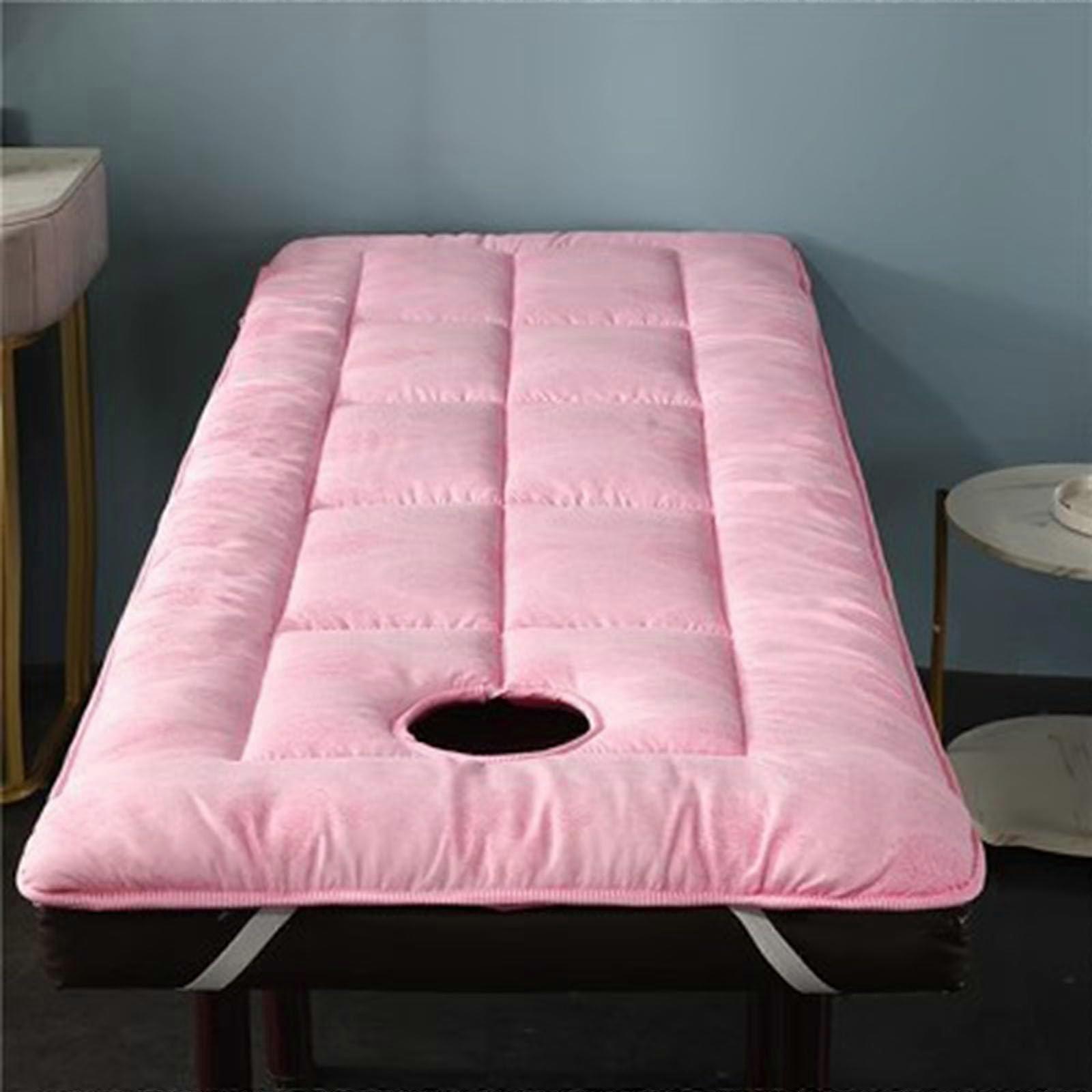 Beauty bed mattress with square head, plain massage pad for spa bed (80x185cm)