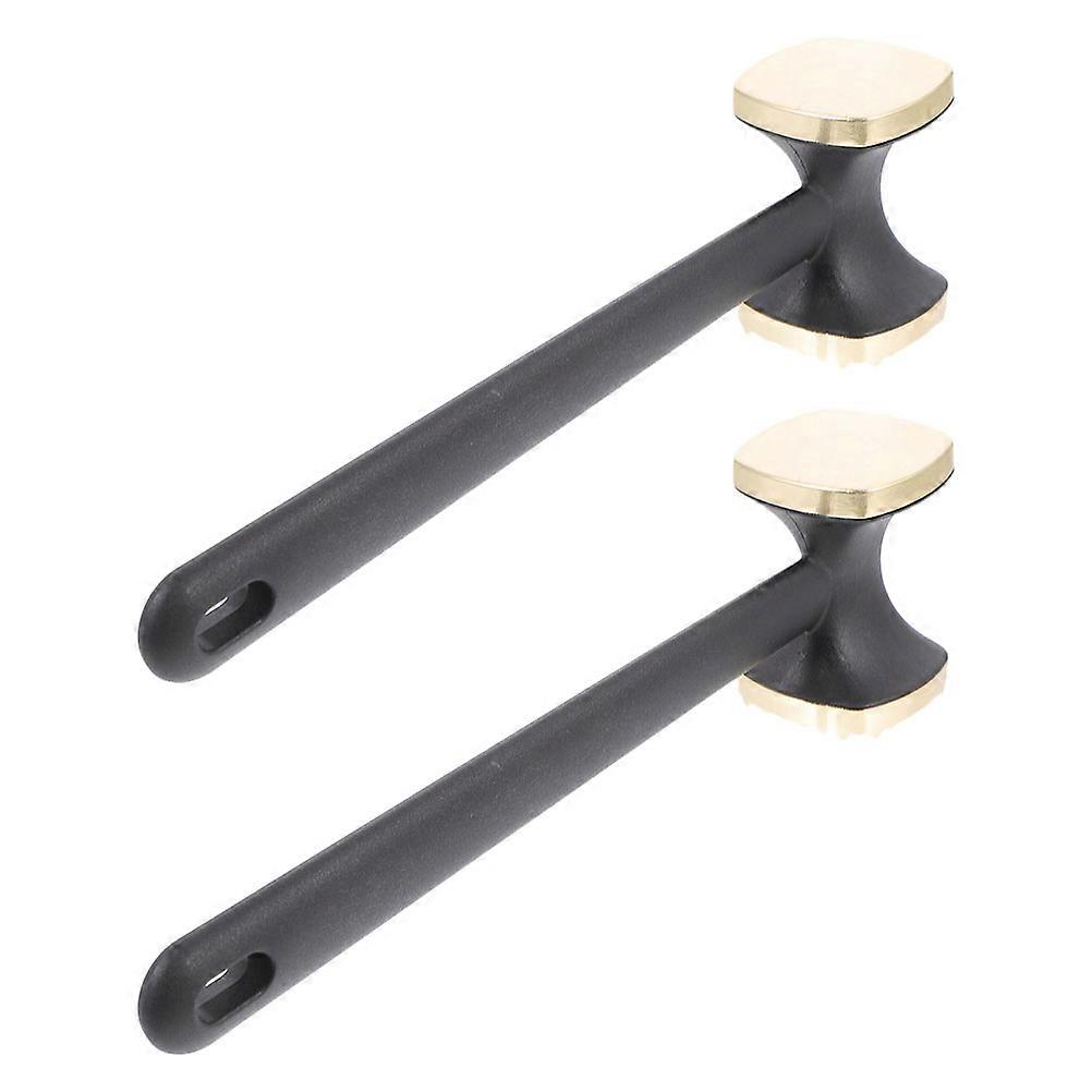 Kitchen Meat Mallet Double Sided with Smooth Surface for Home Cooks 2Pcs