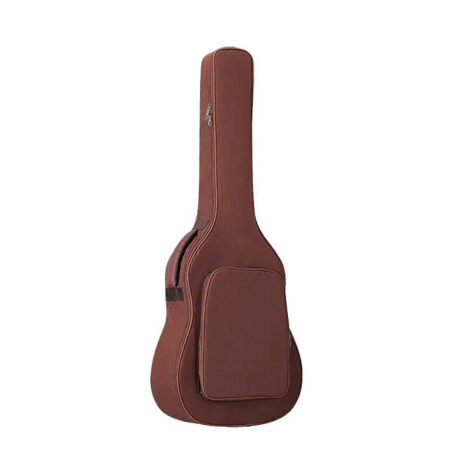 Thickened Guitar Bag, Protective Case, Waterproof, with Double Straps (Red 41)
