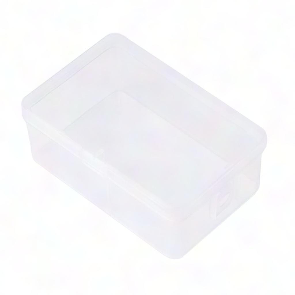 Transparent Plastic Bead Storage Container - Rectangular Jewelry Organizer Box