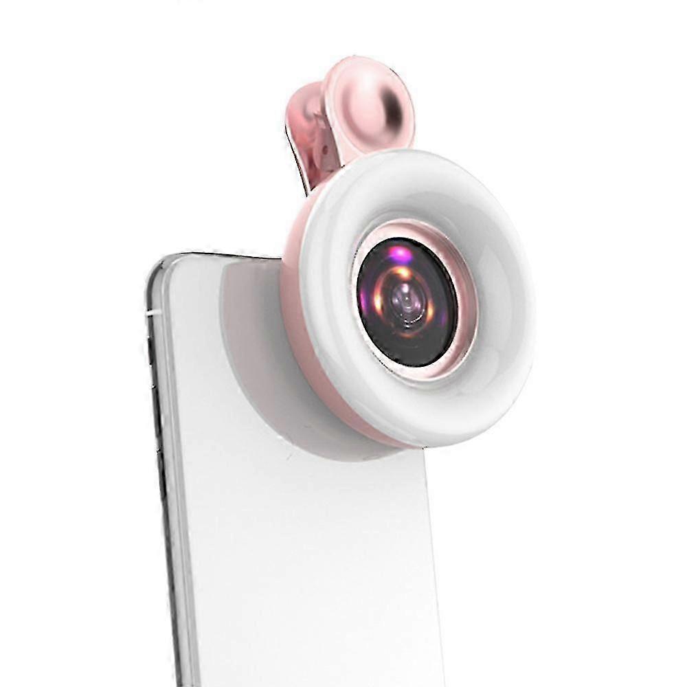 Portable Mobile Phone Fill Light 15x Macro Lens Selfie Flash Light Clip Suitable for Travel Usage