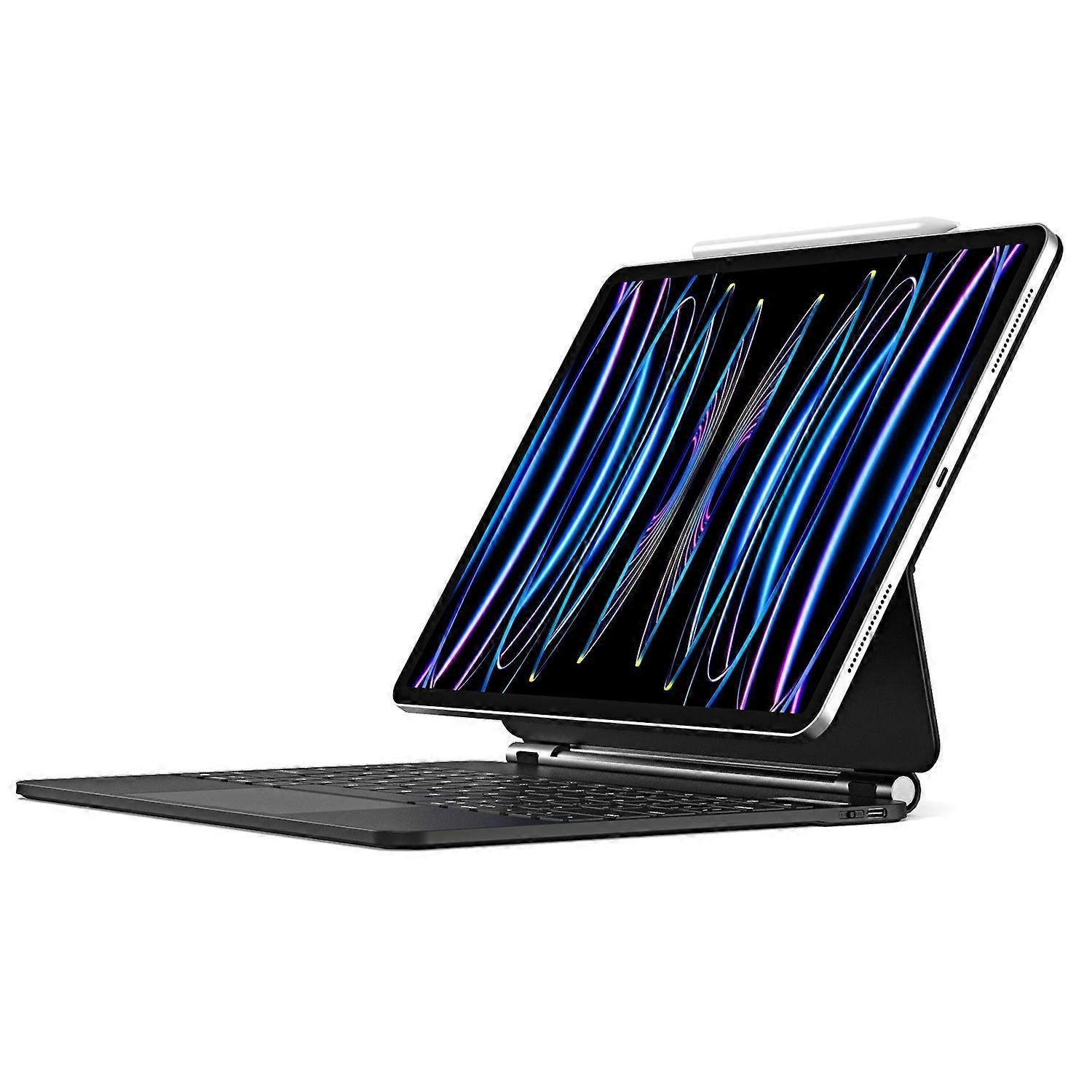 Keyboard PU Case For iPad Air 13 2024 / Pro 12.9 2022 / 2021