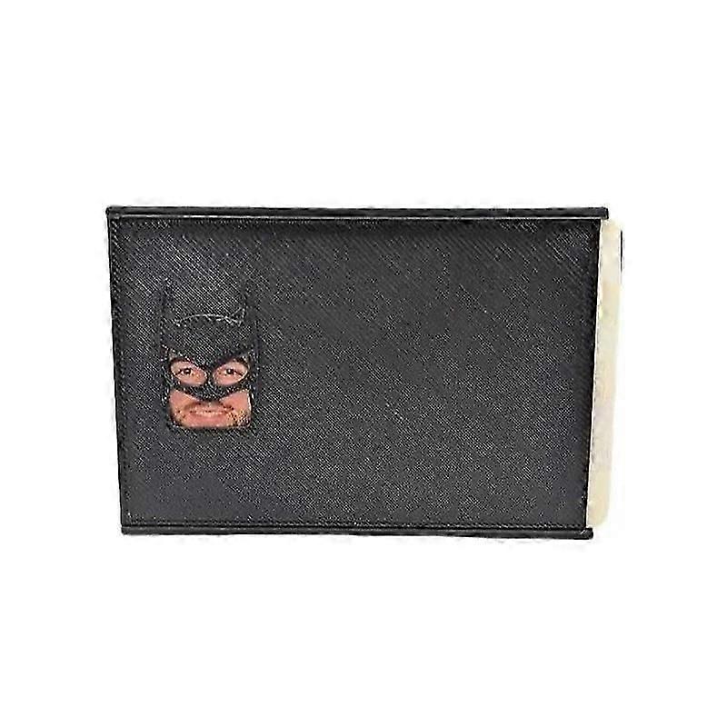 محفظة معرف البطل للرجال والنساء تصميم أنيق للأبطال الخارقين فتحات بطاقات متعددة مقصورة نقدية وهدية شعار مميزة للجميع