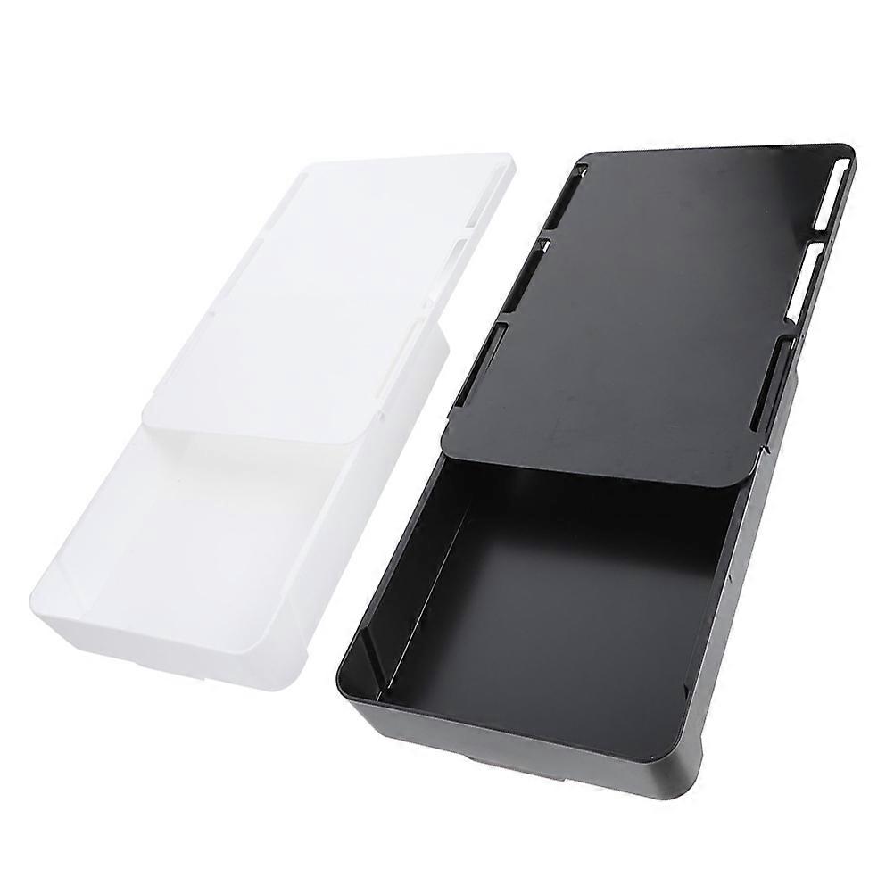2pcs Under Desk Storage Drawer Hidden Slide Out Desk Organizer for Office School Desk