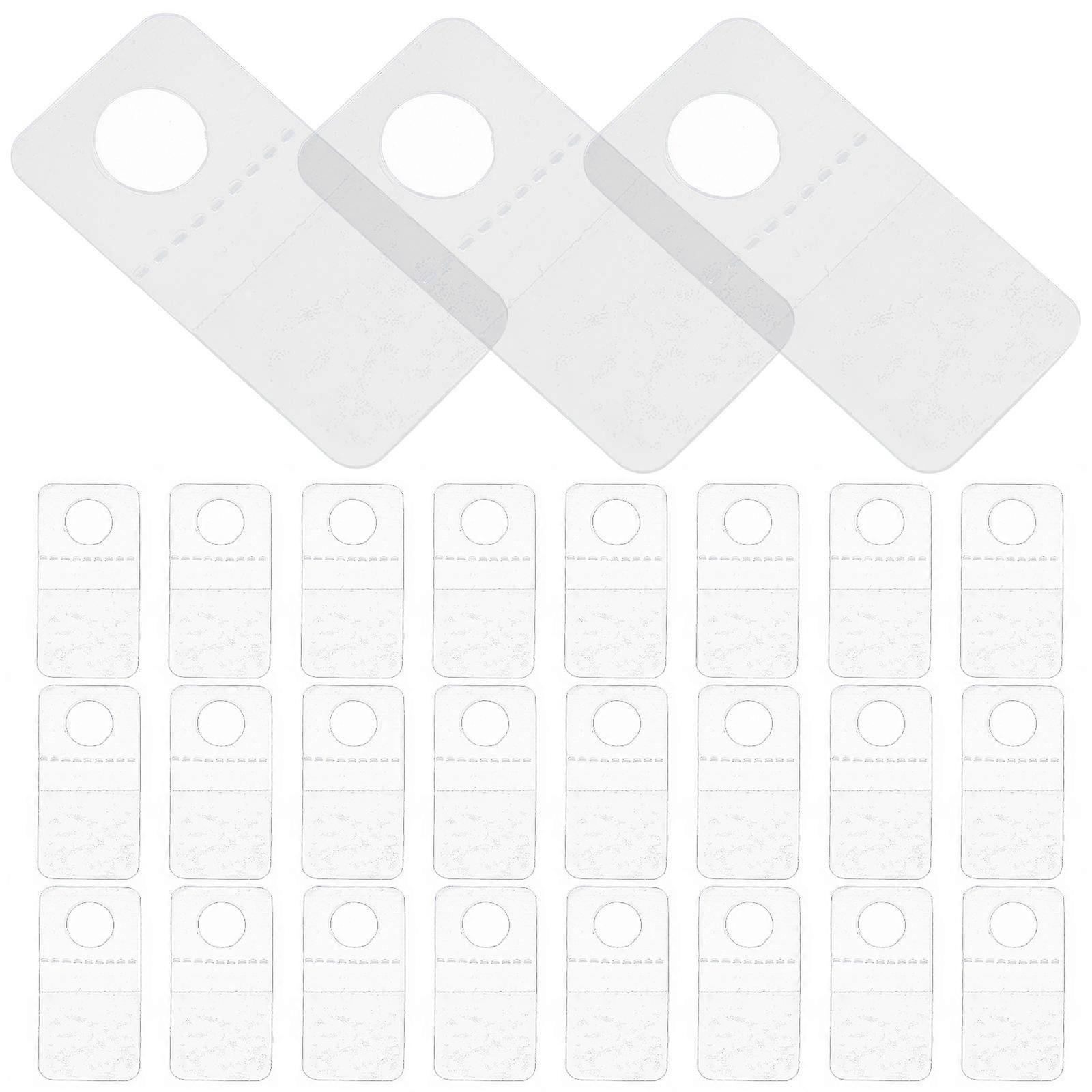 100pcs Clear Self Adhesive Hanging Tabs Portable Retail Display Hooks