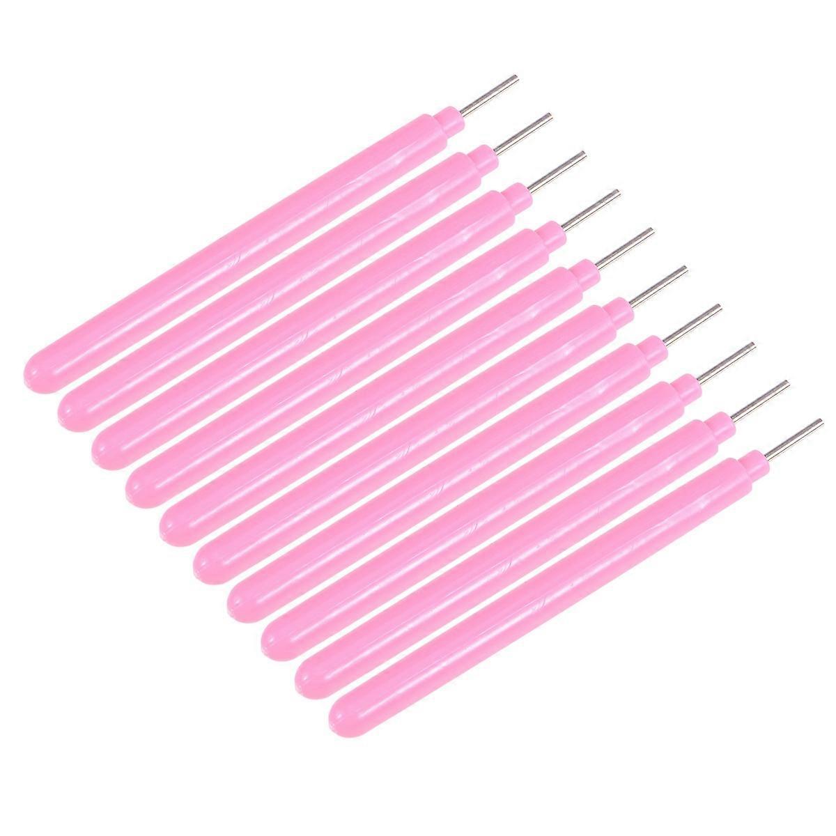 10pcs Paper Quilling Tools Ramified Pen for DIY Papercraft Light Pink