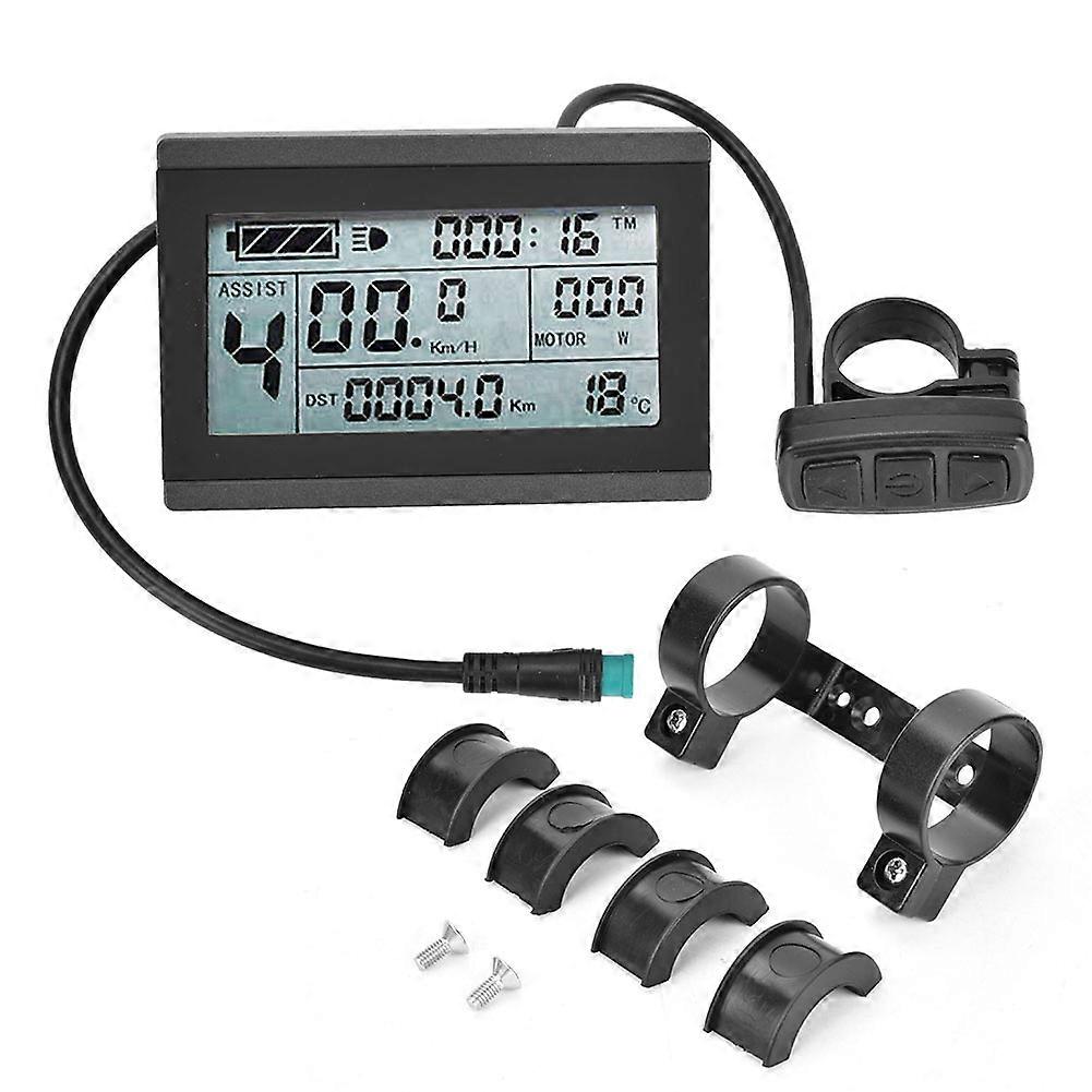 LCD3 Plastic Electric LCD Display Meter with Waterproof Connector for Bicycle Modification and E-Bike Accessories