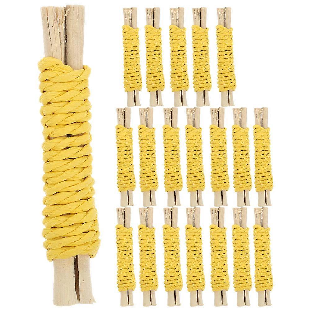 Durable Yellow Rabbit Chew Toys for Pets Teething Toys Reducing Boredom 20pcs Size