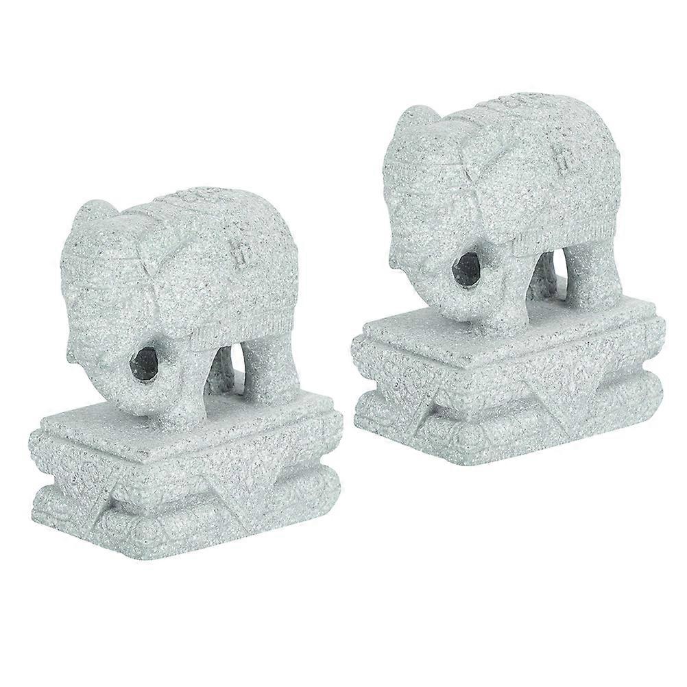 Lifelike Elephant Decoration for Home, Garden, or Desktop – Symbolic Micro Landscape Accent with Positive Energy and Artistic Touch for Unique Decor