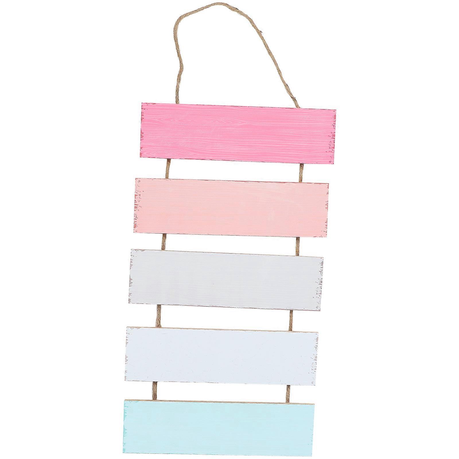 Wooden Hanging Chalkboard Sign 1Set Assorted Color for Messaging and Decor