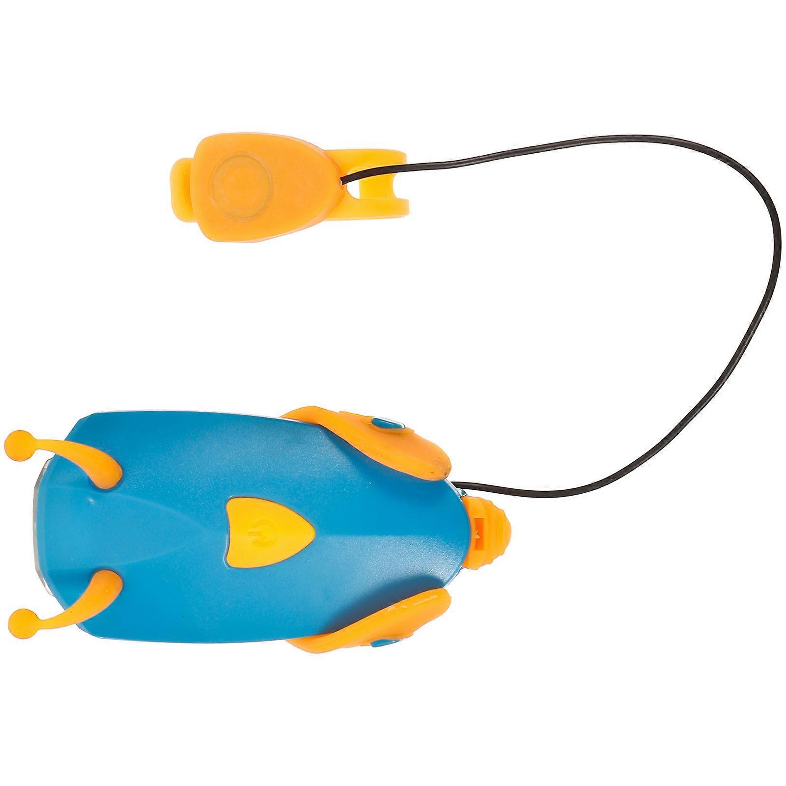 Blue Plastic Bike Horn with Lovely for Daily Use Cycling Safety Flashlight