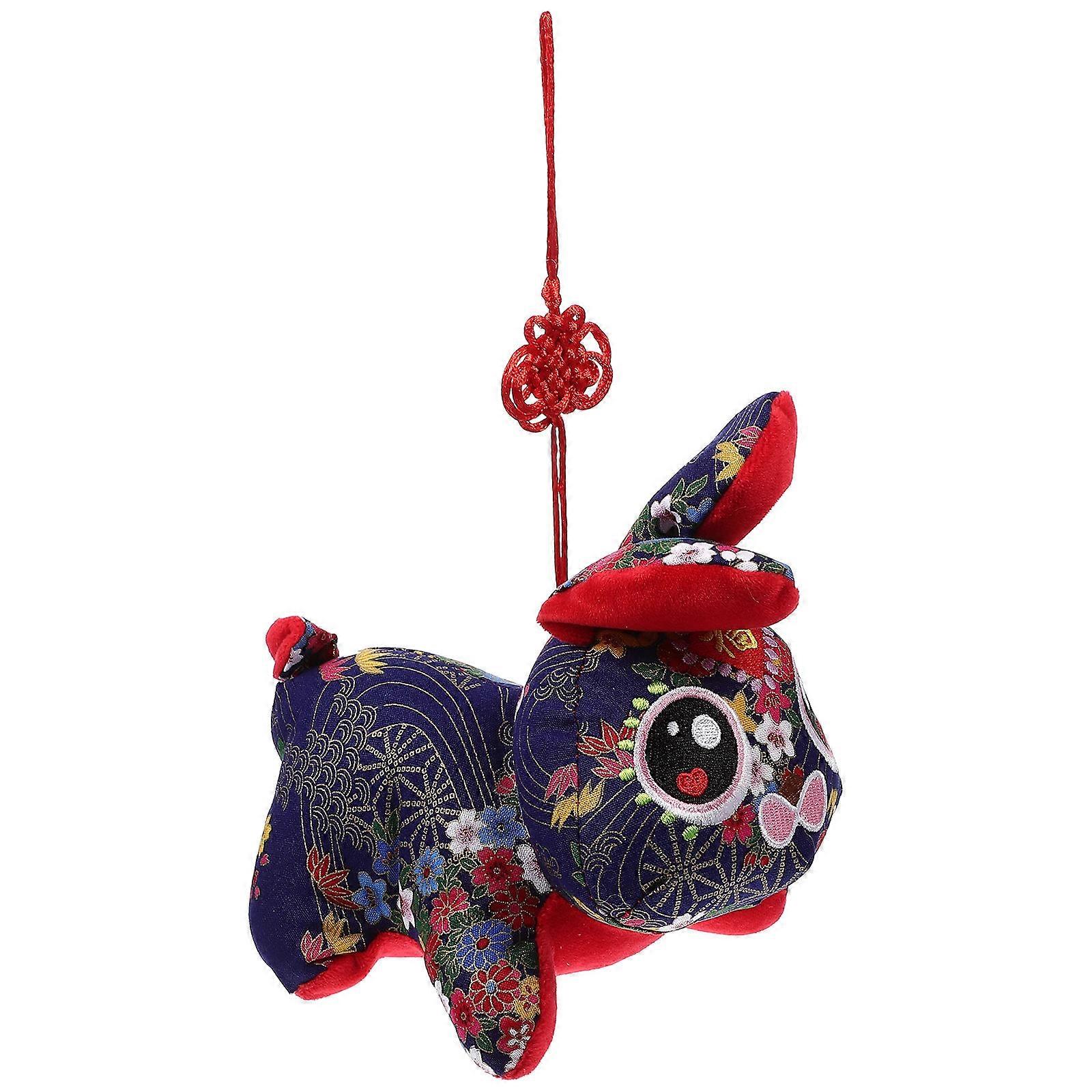 Delicate Plush Bunny Toy Shaped As Chinese Zodiac Rabbit For Various Special Days Events In 20CM Size 1Pack