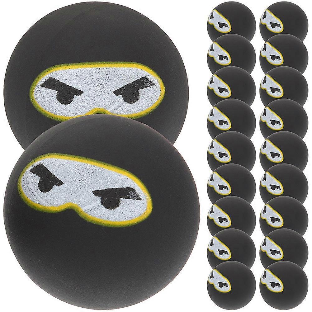 50pcs Rubber Bouncy Balls for Kids Playing Fun Ninja Pattern Toys 1.5 Inches