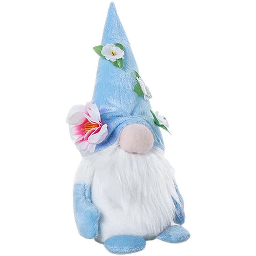 Unique Scandinavian Design Gnome Plush Doll For Mother's Day Celebration 25X11X7CM Blue 1Set