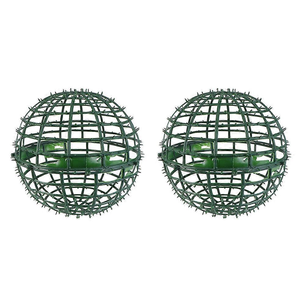 Flower Decorations Decorative Grass Ball Rack Homeowners Green 30x30x30cm Flower Arrangement Storage 2Pcs